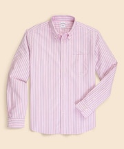 コットンオックスフォード　ストライプ　フライデーシャツ