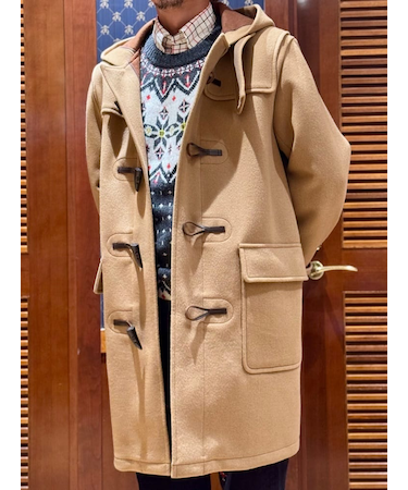 ウール　ダブルフェイス　ダッフルコート