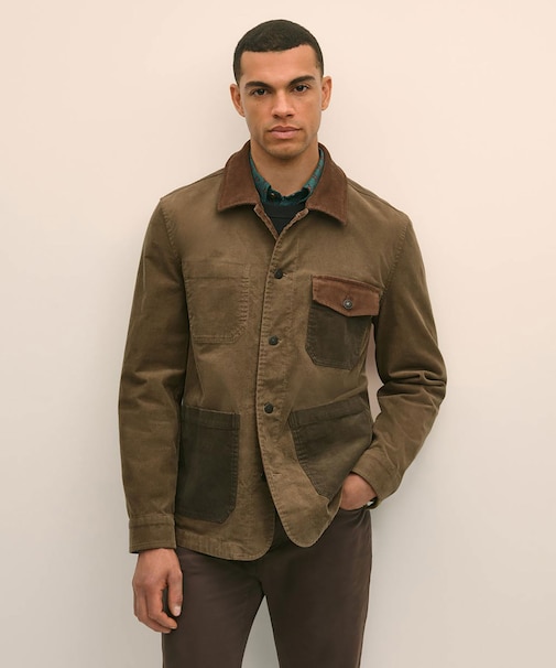 コットンコーデュロイ ファン チョアジャケット