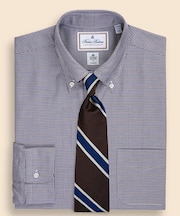 ラグジュアリー　コットン　ハウンドトゥース　ドレスシャツ　Regular Fit