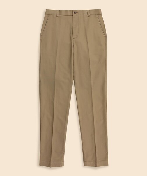 コットン フランネルライニング プレーンフロント チノパンツ Regular