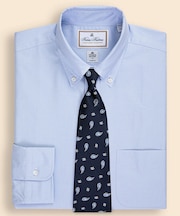 ラグジュアリー　コットン　マイクロハウンドトゥース　ドレスシャツ　Regular Fit