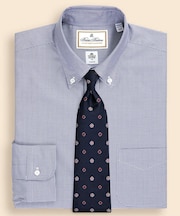 ラグジュアリー　コットン　マイクロハウンドトゥース　ドレスシャツ　Regular Fit