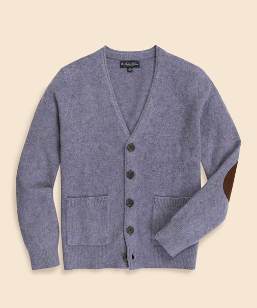 ブラッシュドウール　Vネックカーディガン