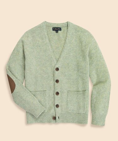 ブラッシュドウール　Vネックカーディガン