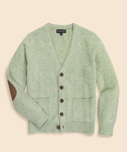 ブラッシュドウール　Vネックカーディガン