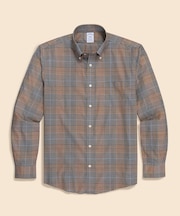 スーピマコットンストレッチツイル　チェック　カジュアルシャツ　Regular