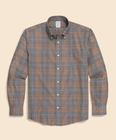 スーピマコットンストレッチツイル チェック カジュアルシャツ Regular