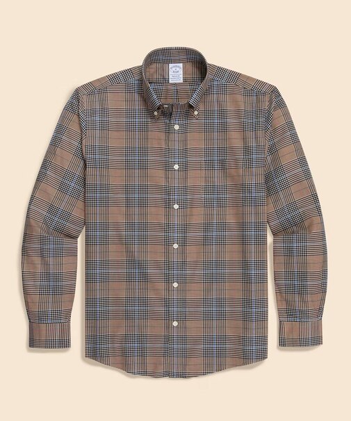 スーピマコットンストレッチツイル チェック カジュアルシャツ Regular