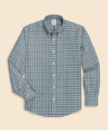 スーピマコットンストレッチツイル チェック カジュアルシャツ Regular