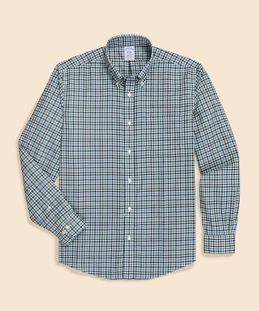 スーピマコットンストレッチツイル チェック カジュアルシャツ Regular