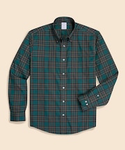 スーピマコットンストレッチツイル　チェック　カジュアルシャツ　Regular