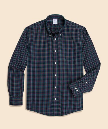 スーピマコットンストレッチツイル チェック カジュアルシャツ Regular