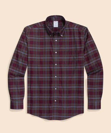 スーピマコットンストレッチツイル チェック カジュアルシャツ Regular