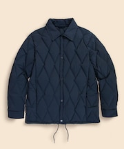 ストレッチナイロン　キルティングダウン　コーチジャケット