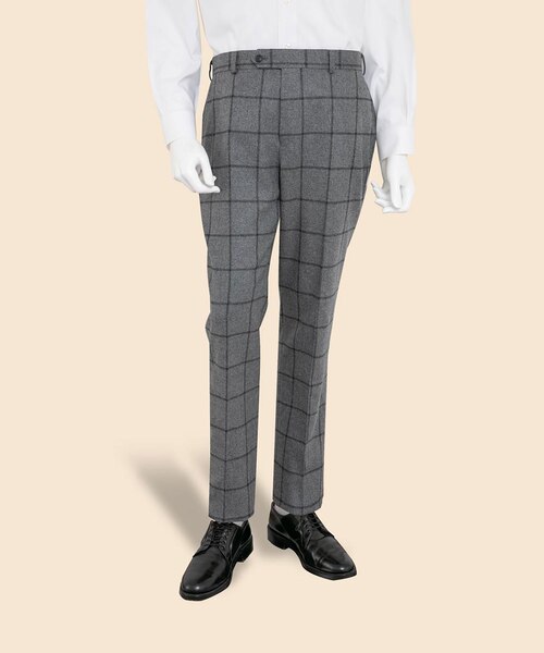 未使用に近い　PT01 ウールフランネル　トラウザーズ　48 MARKAWARE - ORGANIC WOOL FLANNEL DOUBLE PLEATED TROUSERS