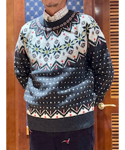 ラムズウール　アーカイブ　クルーネックセーター