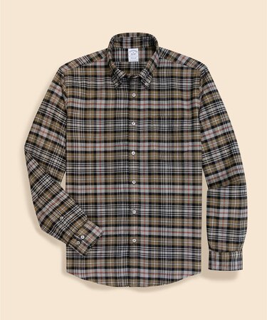 フランネル　タータンチェック　カジュアルシャツ　Regular Fit