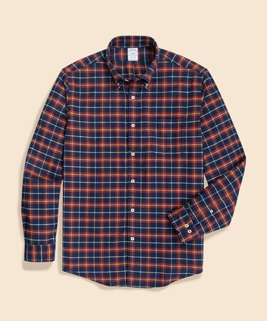 フランネル　タータンチェック　カジュアルシャツ　Regular Fit