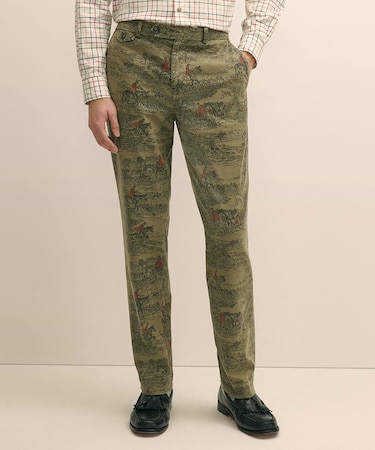 ストレッチコットンツイル ポールブラウン オーバーダイ チノパンツ Slim