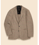 ウールツイード　ガンクラブチェック　シングル２釦ジャケット　Classic　MadebyRINGJACKET