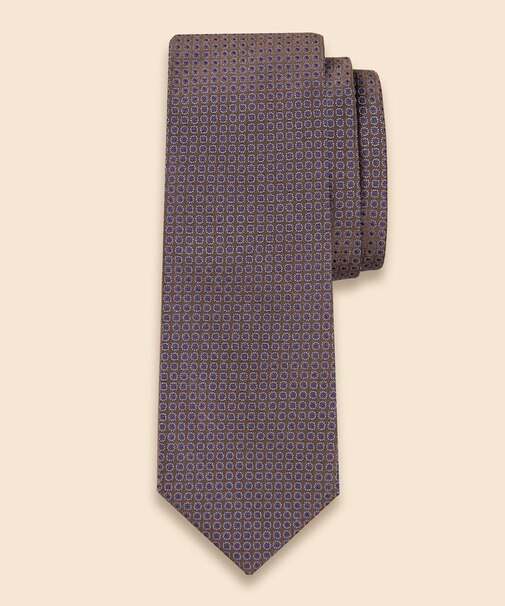 シルク　トーナルサークル　ジャカードタイ