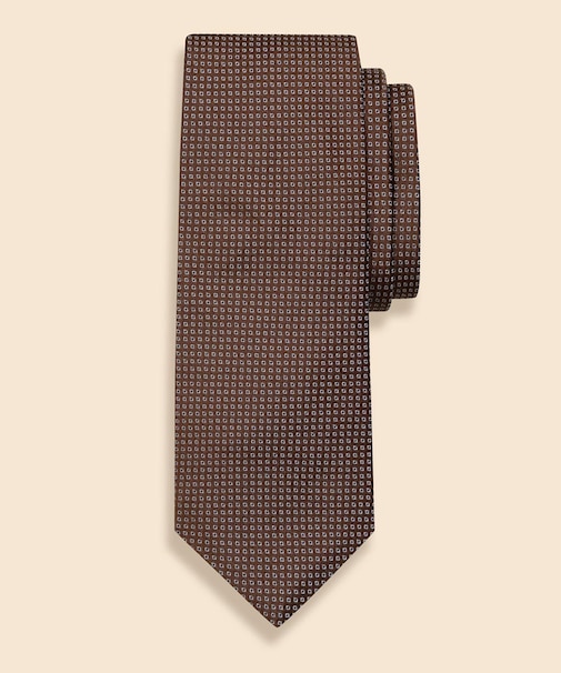 シルク　スモールダイヤ　ジャカードタイ