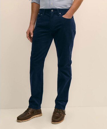 ストレッチコットン　15-Waleコーデュロイ　５ポケットパンツ　Regular Fit