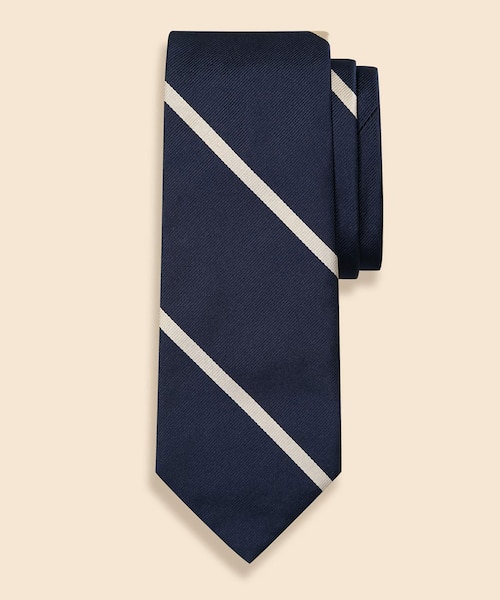 シルク ワイドバーストライプ レップタイ｜ブルックス ブラザーズの