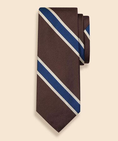 シルク　ワイドBB#2ストライプ　レップタイ