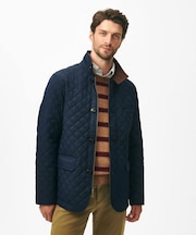 コットン／ナイロン　キルティング　ジャケット