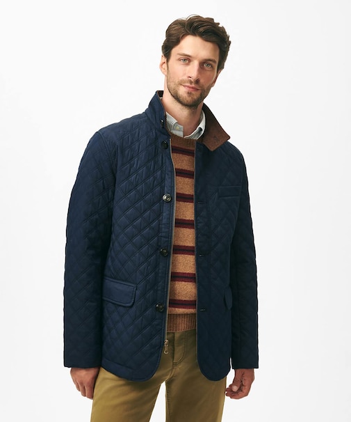 コットン／ナイロン　キルティング　ジャケット