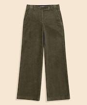 ストレッチコットン　コーデュロイ　ワイドレッグパンツ