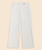 ストレッチコットン　コーデュロイ　ワイドレッグパンツ