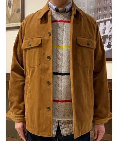 コットン　8-Waleコーデュロイ　CPOシャツ