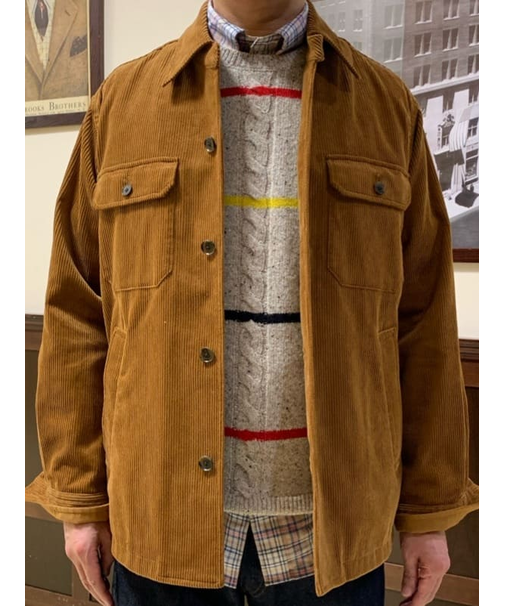 コットン　8-Waleコーデュロイ　CPOシャツ