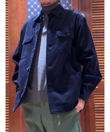 コットン　8-Waleコーデュロイ　CPOシャツ