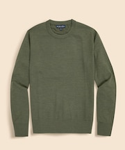 メリノウール　クルーネックセーター