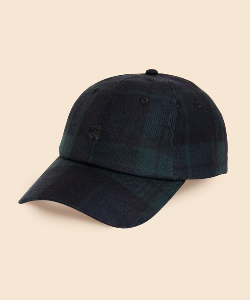 ウールツイル　GFロゴ　ブラックウォッチ　ベースボールキャップ