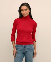 メリノウール タートルネックセーター