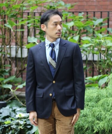 ミラクルクリンプウール　ボタニーサージ　段返り３釦ブレザー　Classic