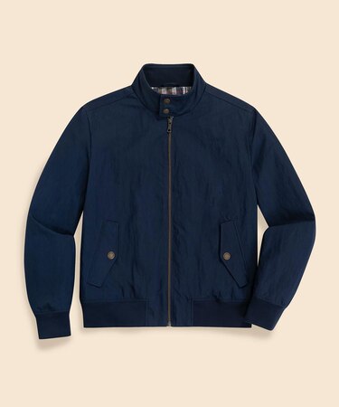 コットン/ナイロン ボマージャケット