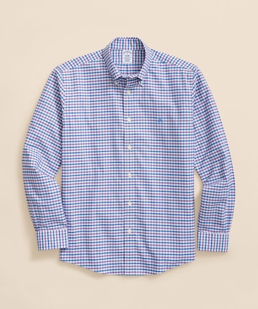 ストレッチオックスフォード GFロゴ チェック カジュアルシャツ Regular Fit