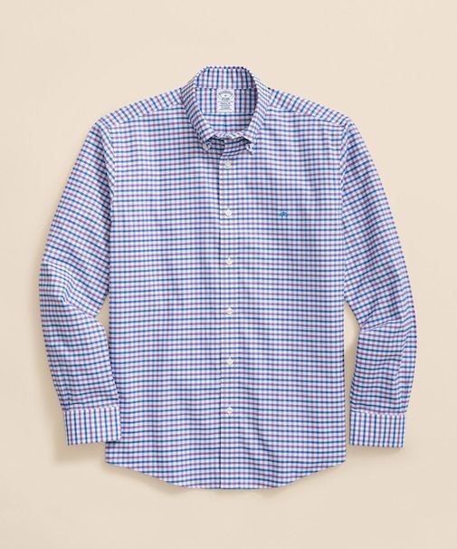 ストレッチオックスフォード GFロゴ チェック カジュアルシャツ Regular Fit