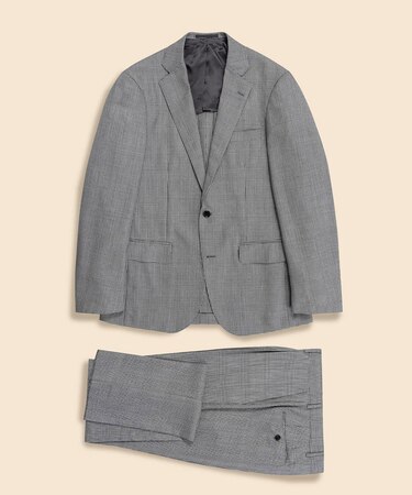 ウール グレンプラッド シングル2釦 アンコンスーツ Classic Made by RING JACKET