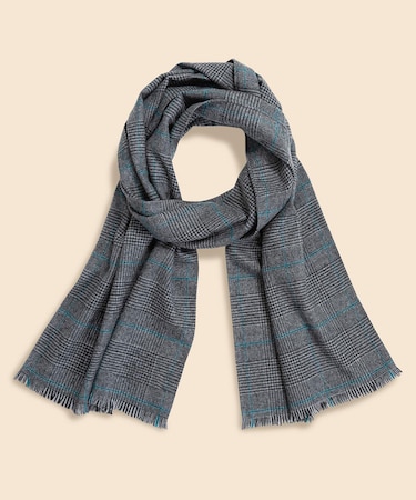 カシミヤ　グレンプラッド　ライトウェイト　マフラー