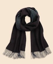 カシミヤ　グレンプラッド／ヘリンボーン　ダブルフェイス　マフラー