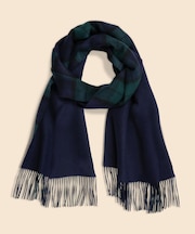 カシミヤ　ブラックウォッチ　ダブルフェイス　マフラー