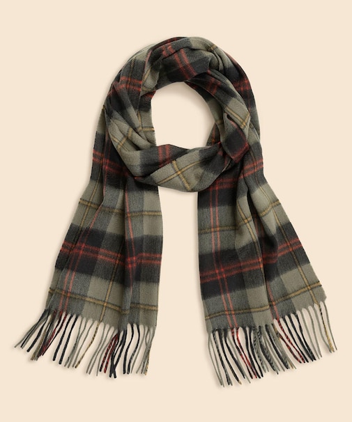 カシミヤ　ハンティングプレイド　マフラー