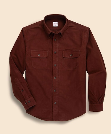 コットン シャモアクロス ダブルポケット カジュアルシャツ Traditional Fit